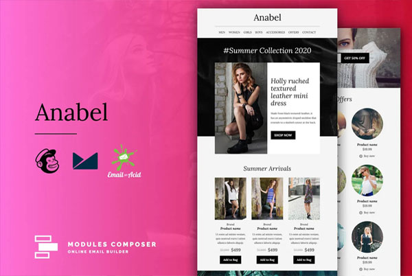 Anabel E-Commerce Email Newsletter Template