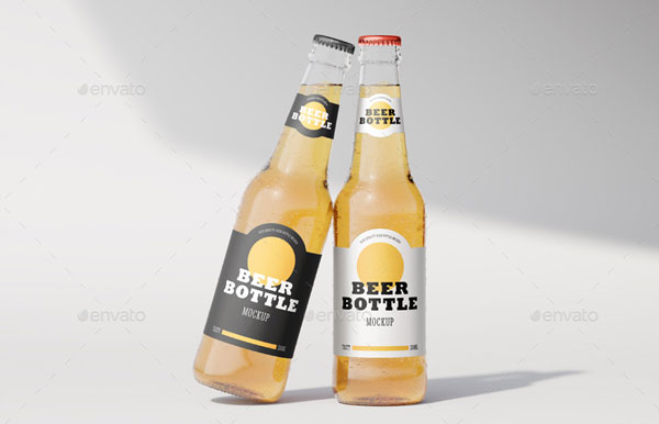 Beer Bottle Photoshop Mockup