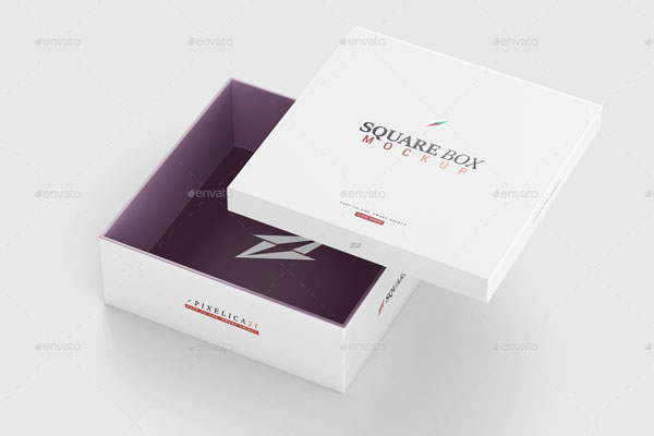 Best Square Box Mockup