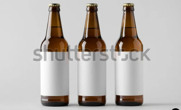 Blank Beer Bottle Mockup