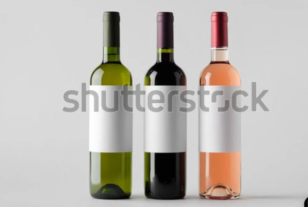 Blank Label Wine Bottle Mockup