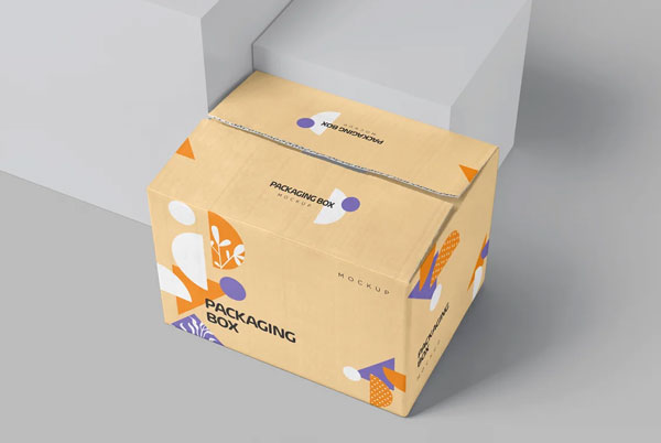 Cardboard Packaging Box Mockups