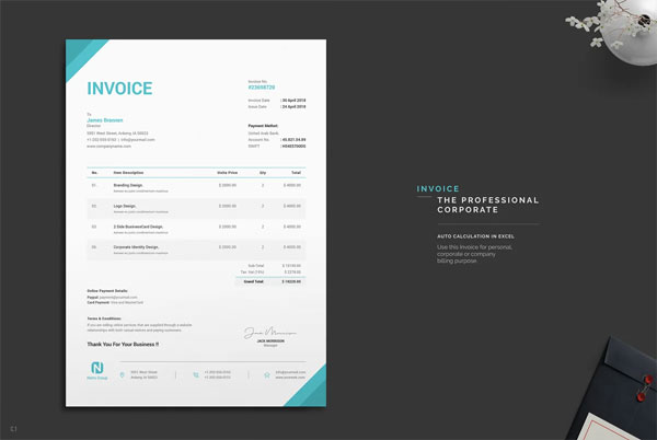 Cleaning Plumbing Invoice Template