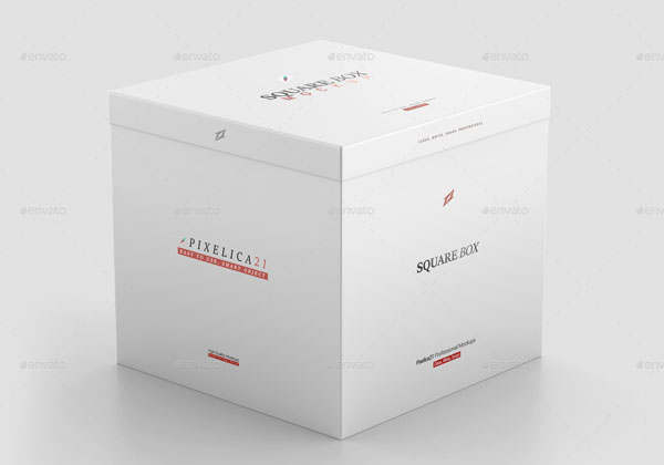 Customizable Square Box Mockup