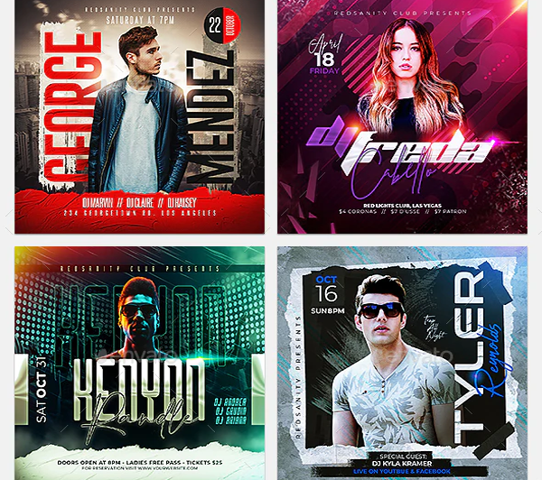 DJ and Club Party Instagram Template