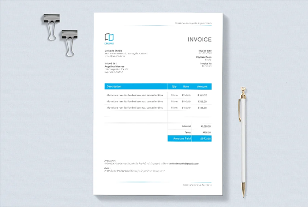 Download Car Invoice Template