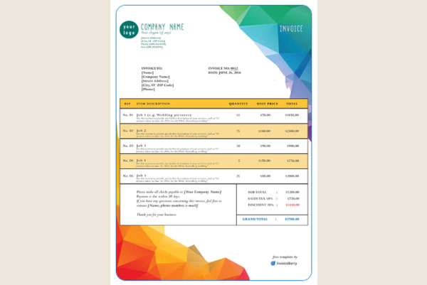 Download Retail Invoice Template
