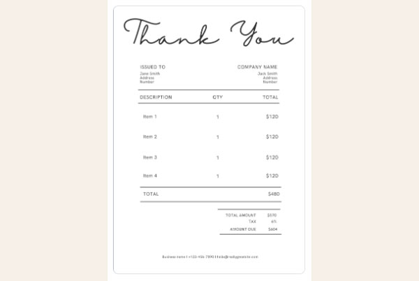 Download Tax Invoice Template