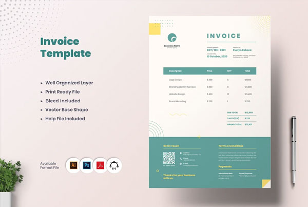 Download Travel Invoice Template
