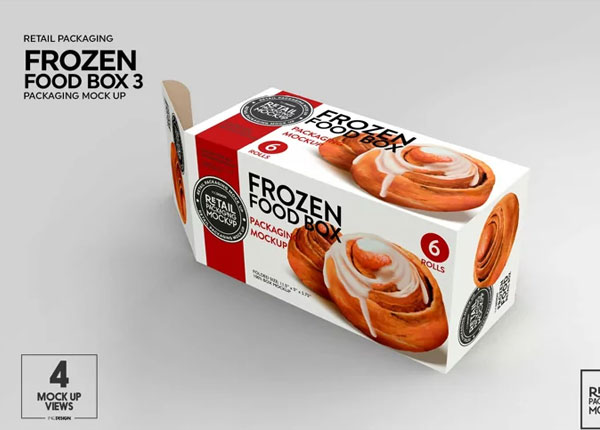 Food Box Packaging Mockup Design