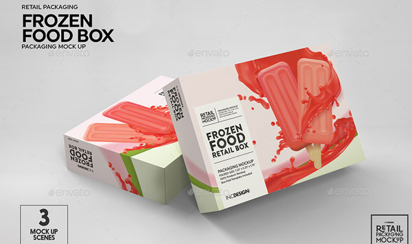 Food Box Packaging Mockup