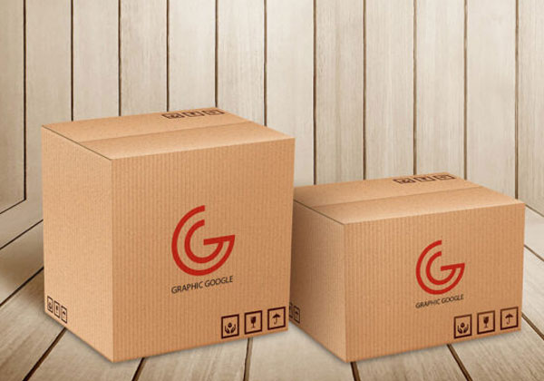 Free Delivery Box Mockups