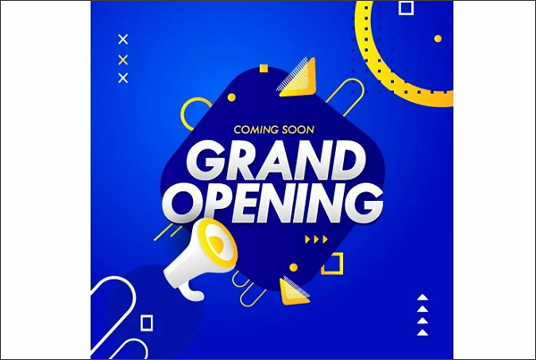 Grand Opening Instagram Banner Design