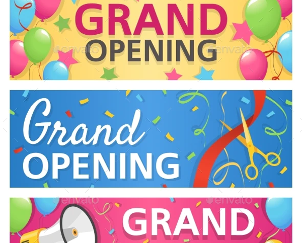 Grand Opening Instagram Banners Announcement