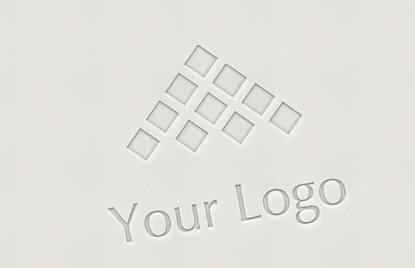 Logo Mockups Letterpress Style