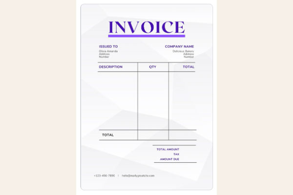 Minimalist Tax Invoice Templates