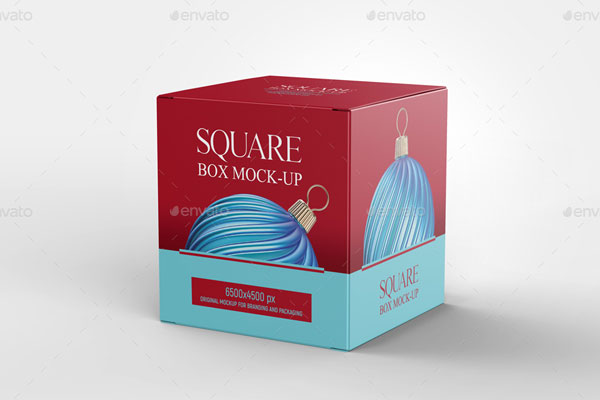 Multipurpose Square Box Mockup