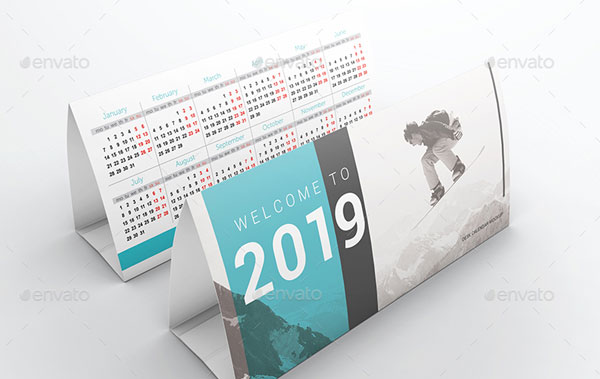 Photorealistic Desk Calendar Mockups