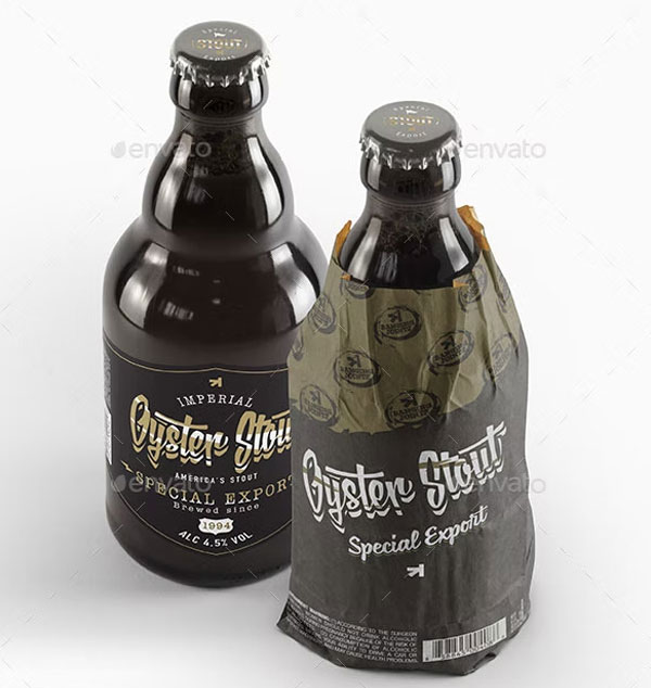 Photoshop Beer Bottle Mockup
