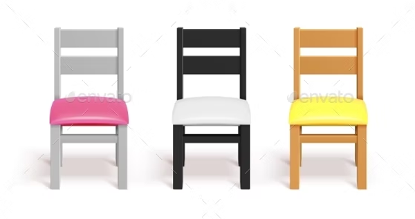 Realistic Chairs Mockups