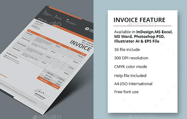 Retail Invoice Template Design