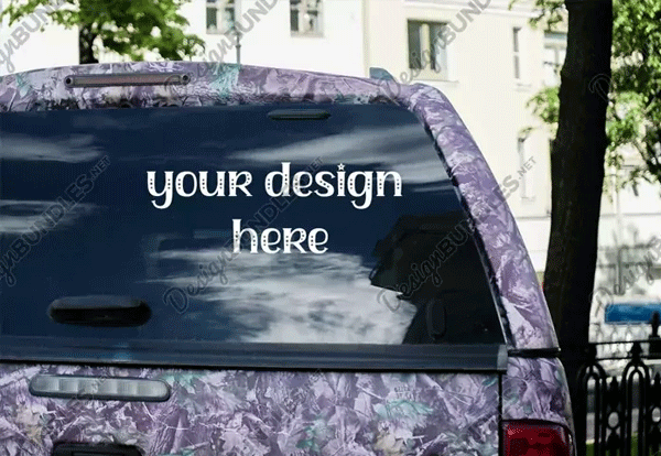 Sample Car Window Mockup