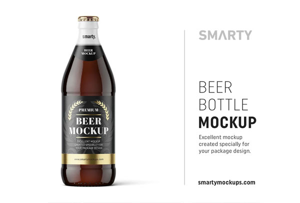 Smart Beer Bottle Mockup