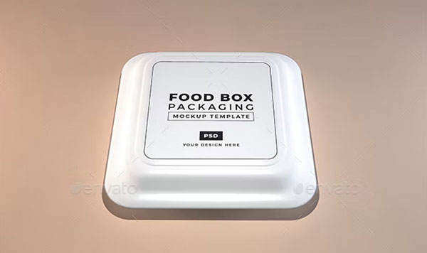 Styrofoam Food Box Mockups