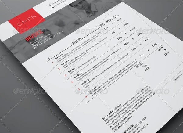 Travel Invoice Letter Template
