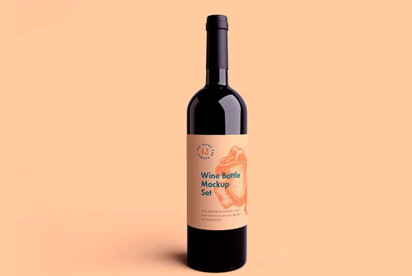 Wine Bottle Mockup PSD Bundle