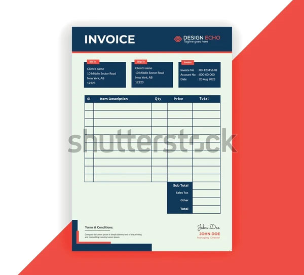 Accounting Business Invoice Template