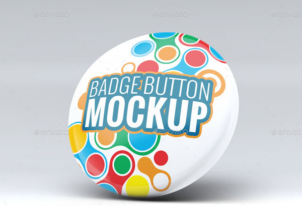 Badge Button Photoshop Mockup