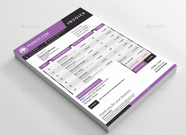 Blank Commercial Invoice Excel Template