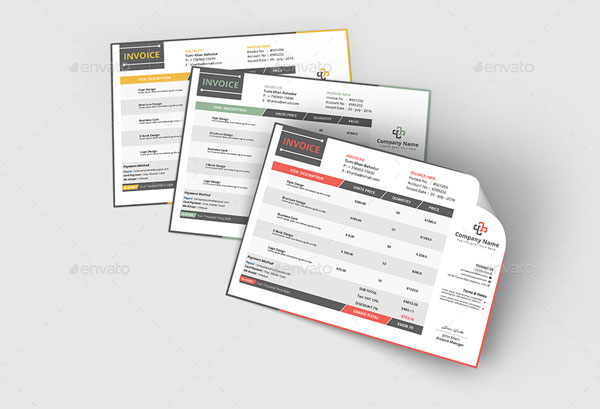 Blank Commercial Invoice Print Template