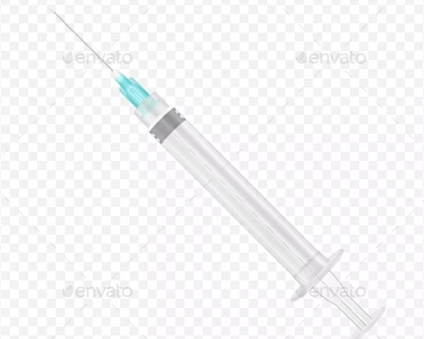 Blank Empty Syringe Mockup