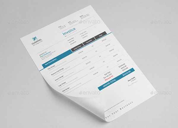 Blank Sample Commercial Invoice Template
