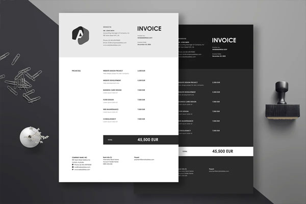 Business Medical Service Invoice Template