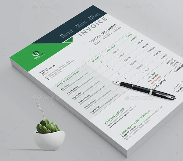 Cleaning Consultancy Service Invoice Template