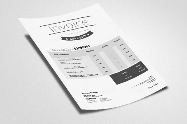 Cleaning Service Invoice MS WordTemplate