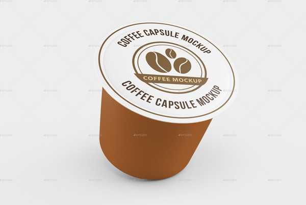 Coffee Capsule PSD Mockup