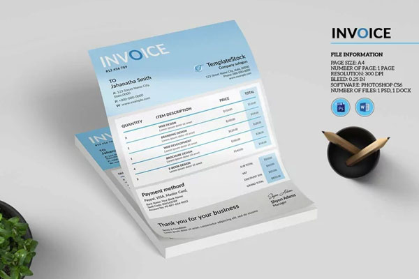 Commercial Cleaning Invoice Form