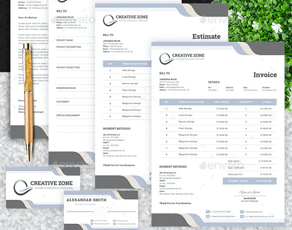 Commercial Lease Invoice Word Template