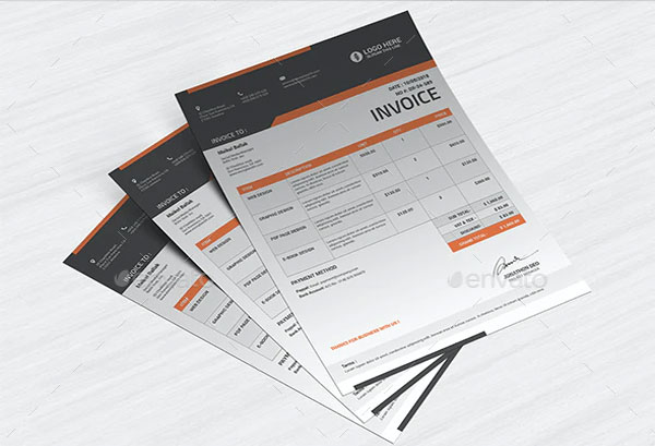 Commercial Rental Invoice Print Template