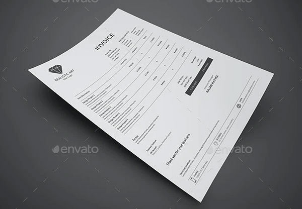Commercial Rental Invoice Word Template