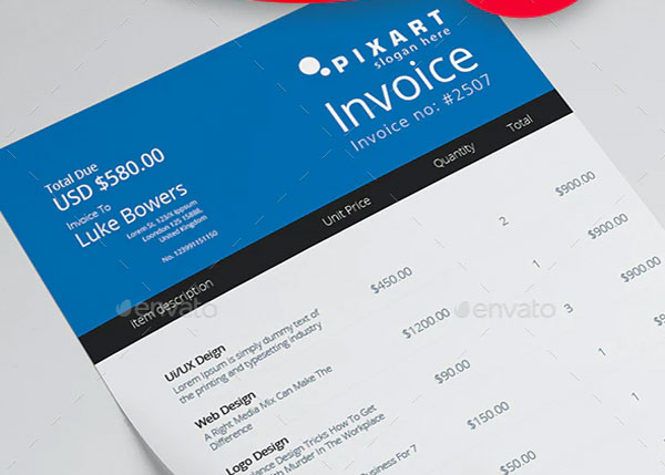 Download Accounting Service Invoice