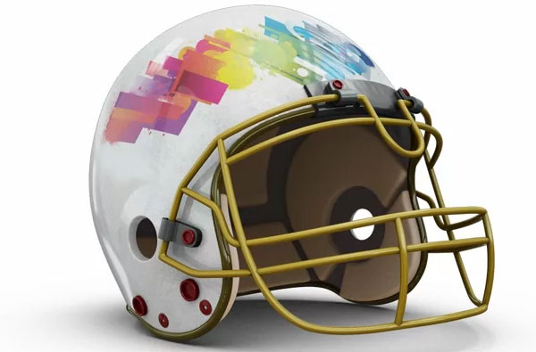 Football Helmet Mockup Template
