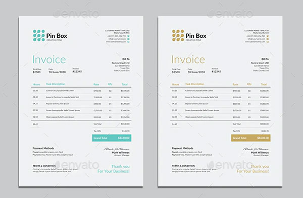 Generic Clean Invoice Template