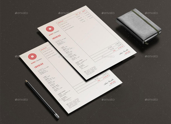 Generic Commercial Invoice PSD Template