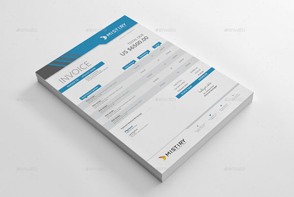 Generic Commercial Invoice Word Template