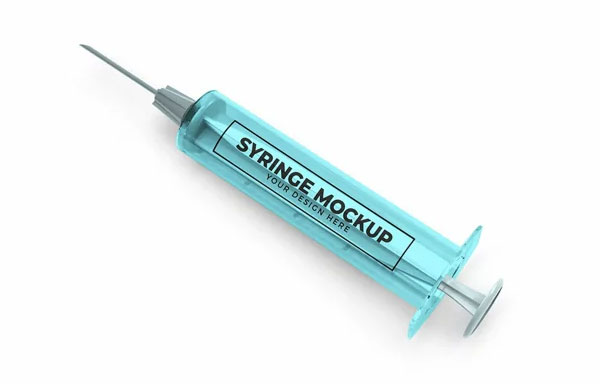 Medical Syringe 3D Mockup